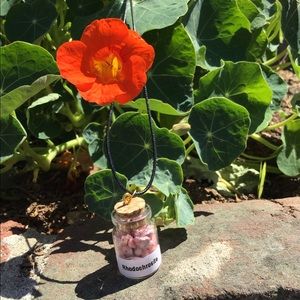 Crystals (Rhodochrorosite) In A Bottle Mini